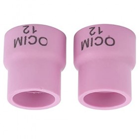 Ensemble de Tasses de Soudage en Céramique Rouge 12 Entretoises de Lentille DAir de Mandrin de Remplacement pour Outil de S