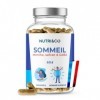 Nutri&Co - Formule Sommeil - Facilite l’Endormissement - Menthe, Safran, GABA - Sommeil Profond - 60 Gélules Vegan - Compléme