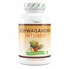 Ashwagandha - 180 gélules avec 750 mg dextrait pur - Premium : 10% withanolides - Haute pureté - Végétalien - Extra Haute Do