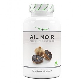 Ail noir - 180 gélules à 750 mg - Premium : Extrait 15:1 avec S-Allylcystéine SAC Capsule - Fermenté et inodore - Fortement