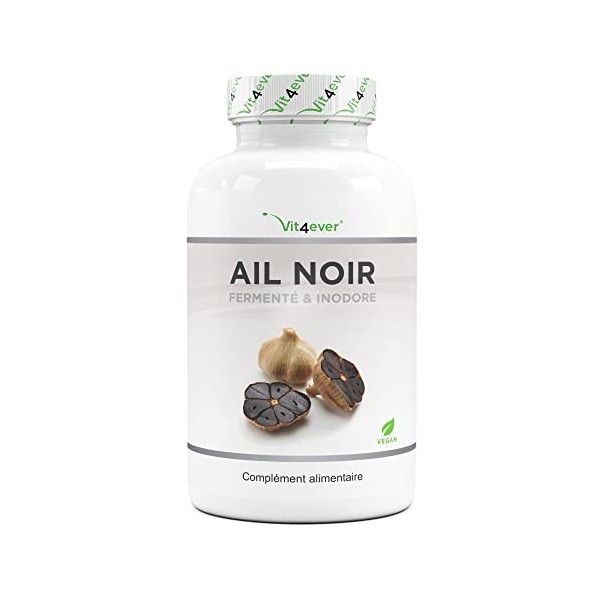 Ail noir - 180 gélules à 750 mg - Premium : Extrait 15:1 avec S-Allylcystéine SAC Capsule - Fermenté et inodore - Fortement