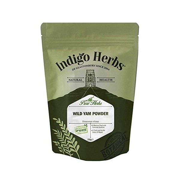 Indigo Herbs Igname sauvage Racine en poudre 250g 