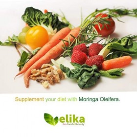 Moringa Oleifera Elikafoods® BIO. 240 comprimés 500 mg. Super aliment naturel: vitamines, protéines, minéraux, antioxydants. 
