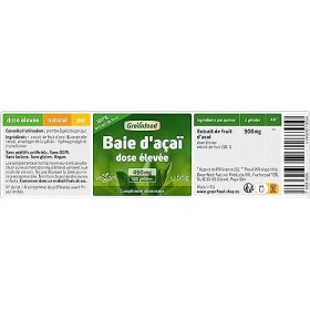 Greenfood Baie daçai, 450 mg, extrait 30:1 , 120 gélules - Sans additifs artificiels. Sans génie génétique. Vegan