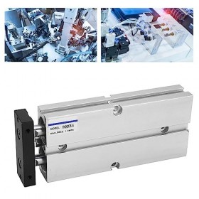 Vérin Pneumatique à Double Effet, Haute Résistance, Antirouille, Compact, étanche, Vérin à Double Tige, Alésage 20 Mm, Course