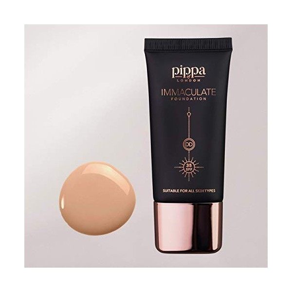 Fond de teint liquide Immaculate de Pippa of London - Fond de teint pour peau sèche SPF 35