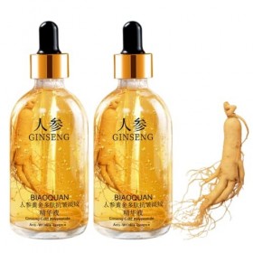 Ginseng Polypeptide Anti-Age Essence, 2023 New One Ginseng Per Bottle, Ginseng Gold Polypeptide Anti-Wrinkle Essence 2Pcs 