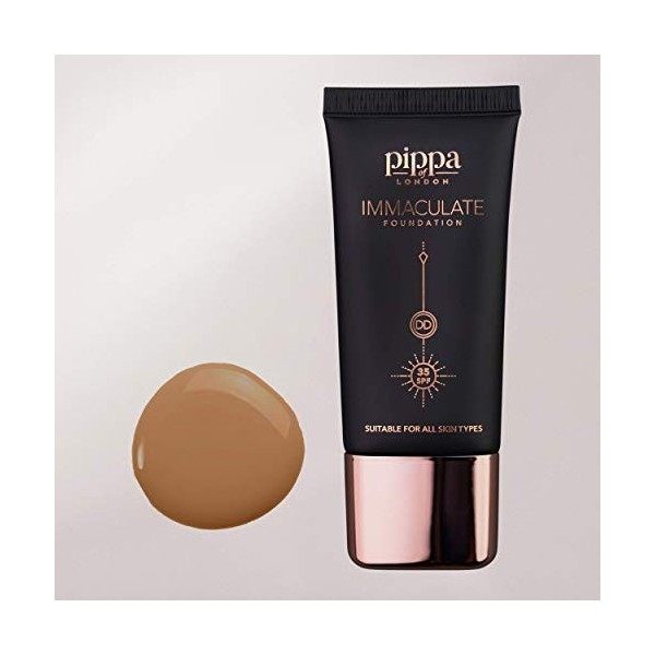 Fond de teint liquide Immaculate de Pippa of London - Fond de teint pour peau sèche SPF 35