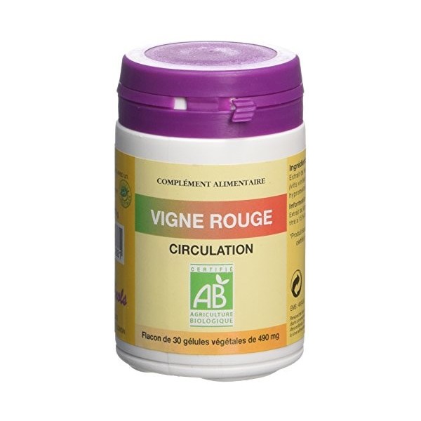 Vigne Rouge bio - 30 gélules - Pour une meilleure circulation sanguine