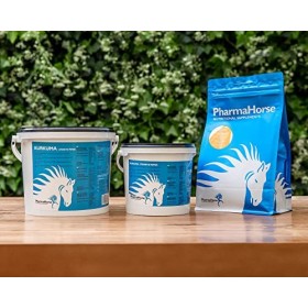 PharmaHorse Curcuma - Poivre Noir | Anti-inflammatoire Cheval | Aide Le Foie & la Digestion | sans sucres ajoutés ou éléments