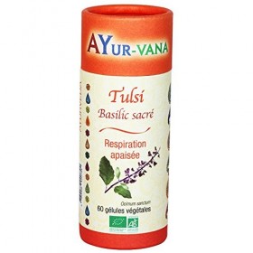 Ayur-Vana Tulsi Bio Pilulier de 60 Gélules