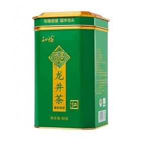 MSUIINT Thé Longjing 80 G Contenu Net Parfum Fort Goût Sucré Feuilles de Thé de Printemps en Conserve Lourdes et Délicates, T