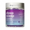 Nutrili Deep Sleep Gummies Sommeil 1 mois | Mélatonine, L-théanine, Extrait de Lavande, et Passiflore …