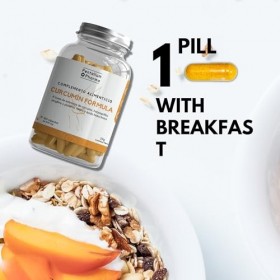 Pentalium CURCUMA - Complément alimentaire pour maintenir la bonne santé de vos os et de vos articulations - Curcuma, acide h