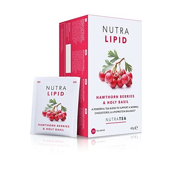 NutraLipid - Thé de gestion des lipides | Thé de soins des lipides | Thé de lipoprotéines - Aide à contrôler le cholestérol -