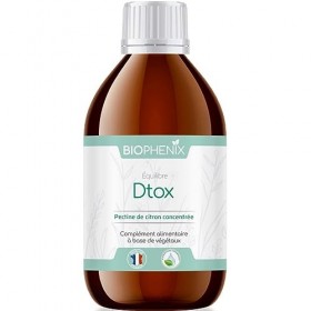 Biophénix Equilibre Dtox 250 ml - Complément alimentaire 100% naturel à base de végétaux - Pectine de citron concentrée - Eli