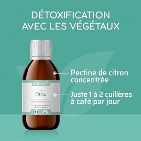Biophénix Equilibre Dtox 250 ml - Complément alimentaire 100% naturel à base de végétaux - Pectine de citron concentrée - Eli