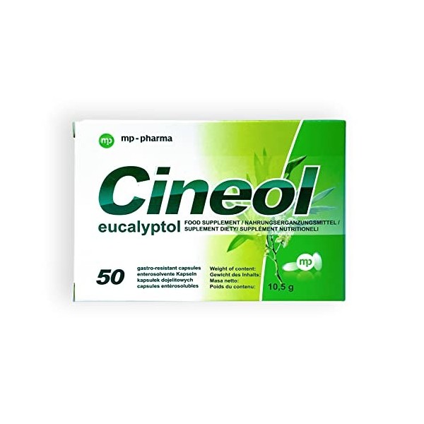 Cineol Eucalyptol - 100% naturel - gélules à lhuile deucalyptus - contre l’inflammation des voies respiratoires supérieures