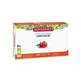 SuperDiet Jus à  base de concentré de Grenade20 ampoules de 15ml soit 300ml