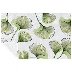 BestIdeas Ginkgo Biloba Couverture douce et chaude Motif feuilles de Ginkgo 150 × 100 cm