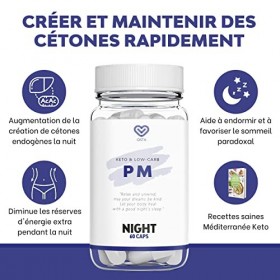Keto Complete Pro PM 60 CAPS Comprimés Keto 2.0 | Entrer et maintenir en cétose | Améliorez votre Sommeil REM | Recettes Eb