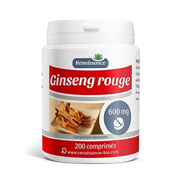 Ginseng Rouge - 600 mg - 200 comprimés