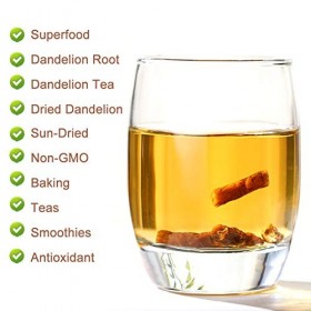 Plant Gift 100% Pure Dandelion Root Tea, Taraxacum thé de désintoxication thé de racine de pissenlit, source de vitamines