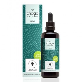 Lefna Chaga Teinture de champignon vital sans alcool – Extrait de champignon Chaga hautement dosé Gouttes avec bêta-glucane –