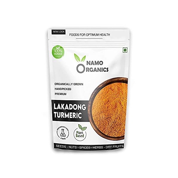 Indian Natural Grocery Nam Organics - Lakadong Turmeric Powder From Organic Farms in Meghalaya - 250 Gm - High Curcumin 8-10
