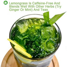 Plant Gift Lemongrass Tea, Thé à la citronnelle cadeau végétal, tisane à la citronnelle en vrac, citronnelle séchée coupée 35