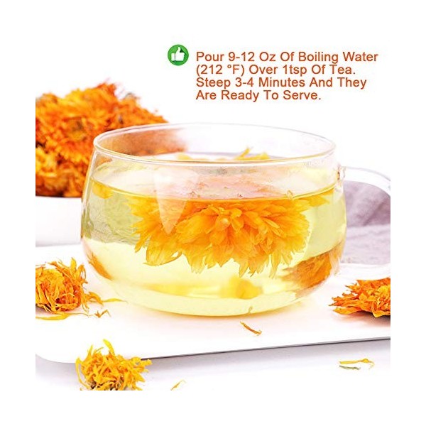 Plant Gift Calendula Tea Calendula Sechee / thé calendula / Marigold , Thé aux fleurs chinoises, 100% de santé de souci na