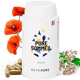 Pure Sommeil 1,9mg • Mélatonine et plantes naturelles • Extrait de mélisse bio & valériane • Vegan • Complément alimentaire p