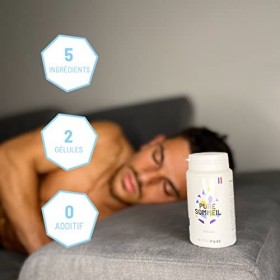 Pure Sommeil 1,9mg • Mélatonine et plantes naturelles • Extrait de mélisse bio & valériane • Vegan • Complément alimentaire p
