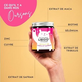 Plus dénergie et de vitalité - Booster de libido végétalien avec maca, sélénium et zinc à haute dose - Oh Yeah Bear - Bears 