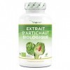 Extrait dartichaut bio - 240 gélules - 1800 mg par dose journalière 2,5% cynarine - Véritable extrait dartichaut 20:1 - Q