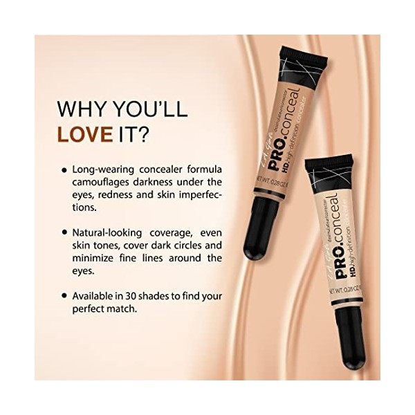 LA Girl HD Pro Conceal Anti-cernes et Correcteur Toffee Anti-cernes / Correcteurs