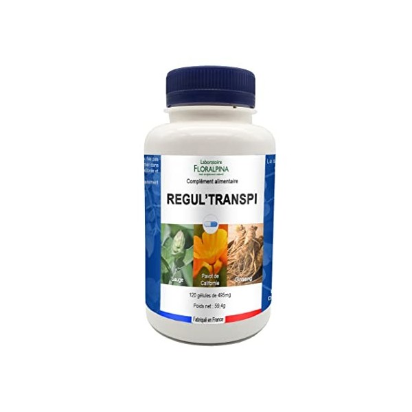 Floralpina - RégulTranspi 120 gélules - renforce la résistance face au stress et les conditions environnementales défavorabl