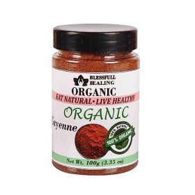 Blessfull Healing Cayenne bio 100 g Récipient hermétique emballage peut varier 