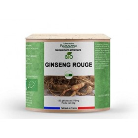Floralpina - Ginseng rouge bio 120 gélules bon fonctionnement du système immunitaire 