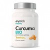 Curcuma BIO en Gélules pour Articulations | Sans Poivre Noir pour une Excellente Tolérance Digestive | 60 Gélules Vegan de 30