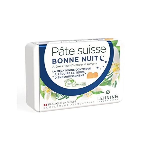 Lehning Pâte Suisse Bonne nuit pastilles -Lot de 2 Boites