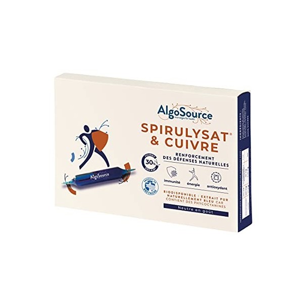 Algosource - Spirulysat et Cuivre - 200 ml
