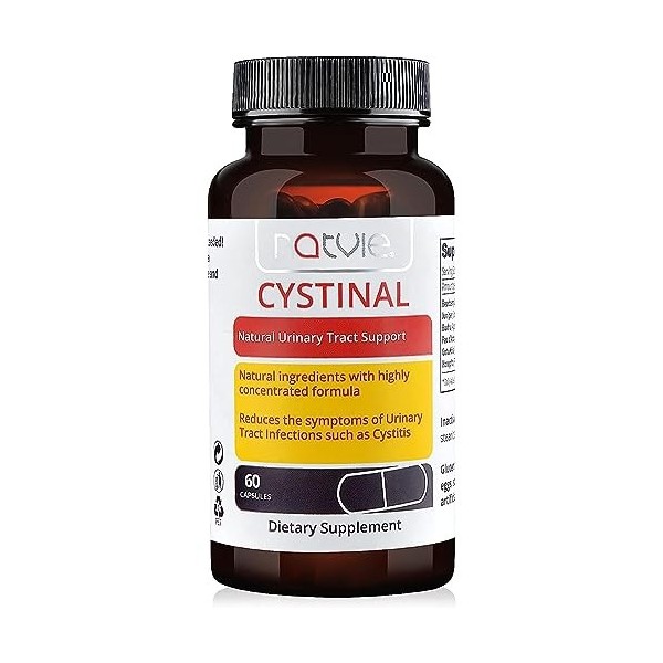 Cystinal | Support urinaire naturel | Ingrédients naturels avec formule hautement concentrée | Réduit les symptômes des infec