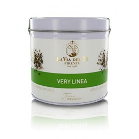 La Via del Te Tisane Very Linea, Infusion aux Plantes Diurétiques: Thé Vert, Fenouil et Réglisse - Boîte 130g