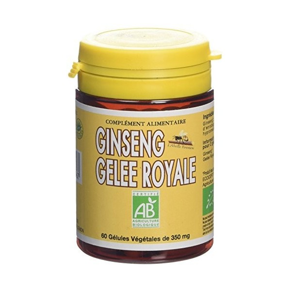 Ginseng Gelée Royale bio - 60 gélules - Energie