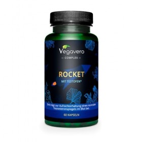 Rocket pour HOMME | Performance : Energie + Endurance | Maca, Testofen®, L-arginine, Zinc, Ginseng | 60 Gélules | Complément 