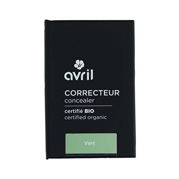 Avril - Correcteur Bio - Texture Crémeuse - Application Doigt ou Pinceau - 100% dOrigine Naturelle - Certifié Bio Ecocert - 