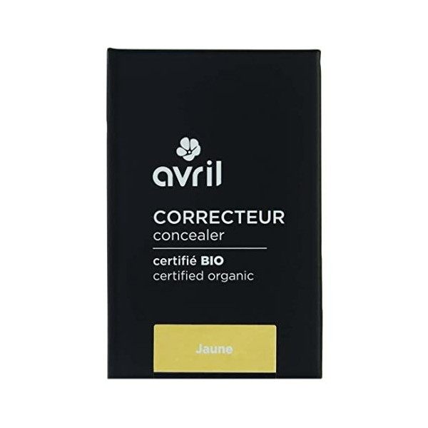 Avril - Correcteur Bio - Texture Crémeuse - Application Doigt ou Pinceau - 100% dOrigine Naturelle - Certifié Bio Ecocert - 