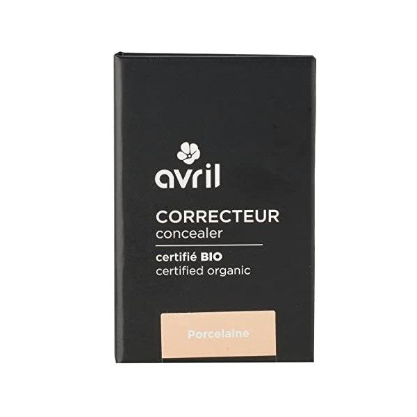 Avril - Correcteur Bio - Texture Crémeuse - Application Doigt ou Pinceau - 100% dOrigine Naturelle - Certifié Bio Ecocert - 