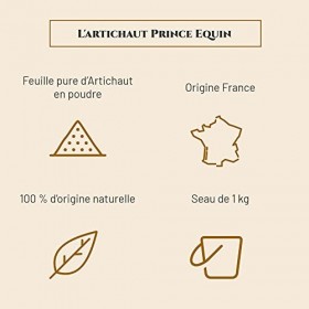PRINCE EQUIN - ARTICHAUT - Complément nutritionnel Cheval - Seau 1 kg - Confort intestinal - Drainage hépatique - Digestion -